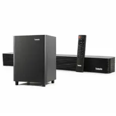 Kit Caixa de Som Soundbar Bluetooth 100W RMS com Subwoofer Som Surround HDMI ARC USB AUX TV Bivolt
