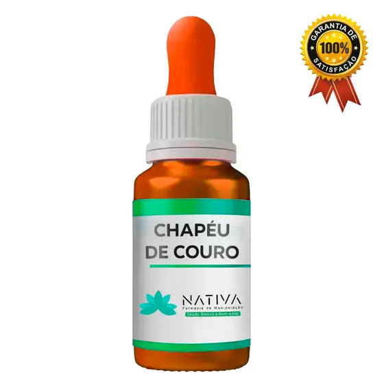 Chapéu de Couro Em Gotas 30ml Extrato Suplemento Cuidado Natural