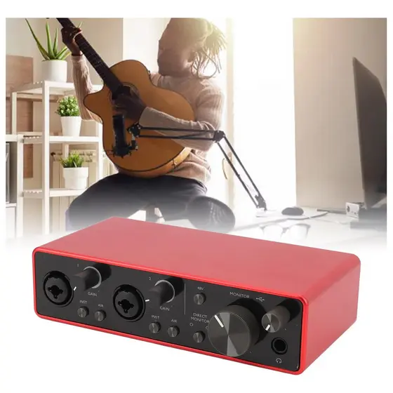 Interface Áudio 2i2 USB – Alta Qualidade de Som, 3ª Geração