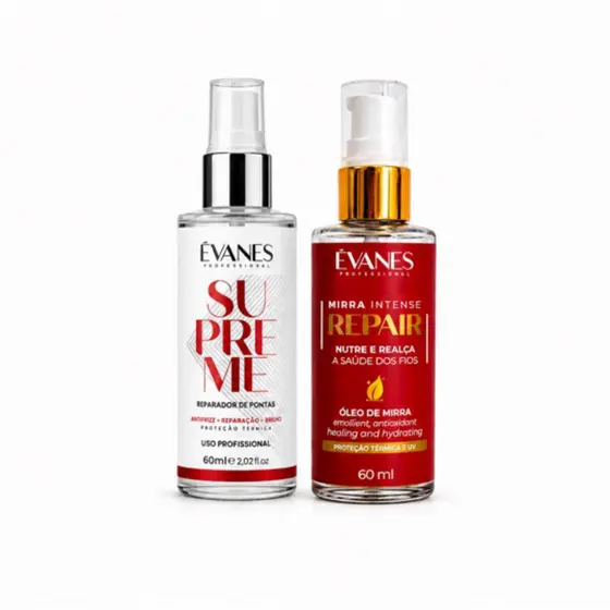 Kit Óleos Finalizadores Evanes Mirra e Supreme 60ml cada
