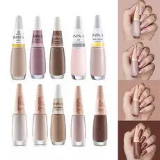 IMPALA NUDE: KIT COM 10 ESMALTES EM TONS NUDE