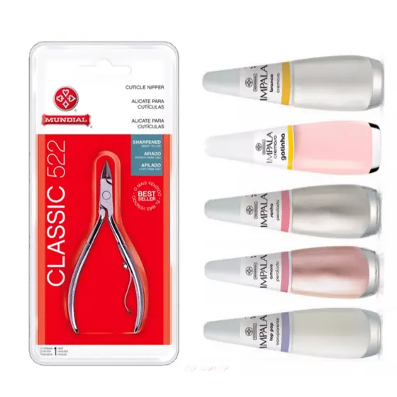 ALICATE DE CUTÍCULA MUNDIAL + ESMALTE IMPALA A SUA MODA | ESCOLHA SEU KIT