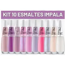KIT ESMALTES IMPALA TONS CLAROS NUDE ROSA SERENA, XODO, PARAISO