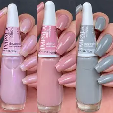 KIT 3 ESMALTE IMPALA A COR DA SUA MODA 6, DEVANEIO , AFETO E ESSENCIAL