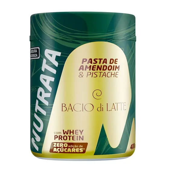 Pasta de Amendoim & Pistache BACIO DI LATTE 400g -Nutrata