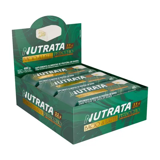 Whey Grego Bar Bacio Di Latte Display 12Und Nutrata