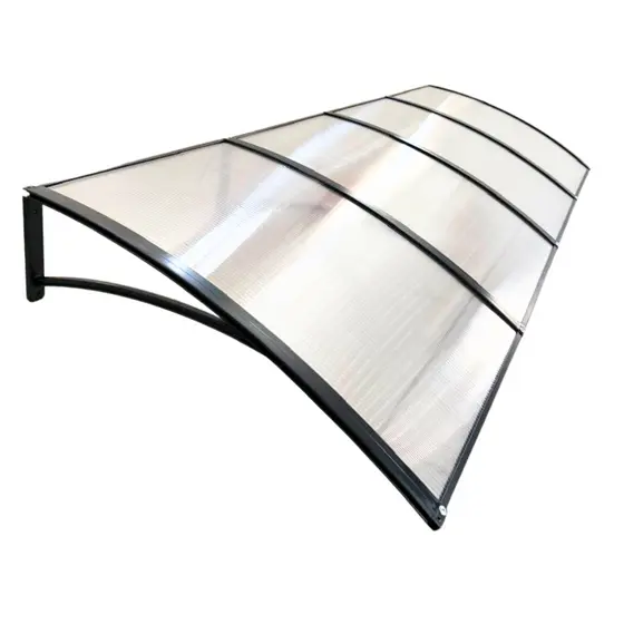 Toldo policarbonato area externa 270x70cm portas e janelas
