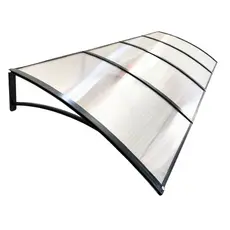 Toldo policarbonato area externa 270x70cm portas e janelas