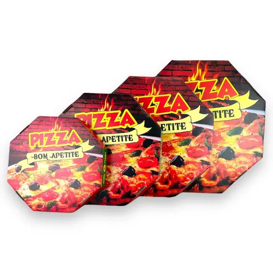 CAIXA PIZZA ESTAMPADA 30CM DELIVERY IFOOD KIT 100 UNID