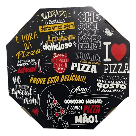 CAIXA PIZZA BROTO 25CM 10 UNIDADES