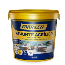 Rejunte Acrílico Impermeável Fortaleza 1kg Pronto Para Uso