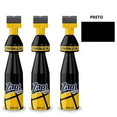 Kit 3 Zapt Tinta Para Rejunte Preto Fortaleza 200ml Prático Alta Cobertura Piso Parede Banheiro