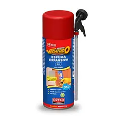 Espuma Expansiva PU 300ml 190g Vedatudo Dryko Poliuretano Selante Fixação Vedação Eficiente Isolamento Térmico Metal