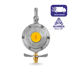 Registro Regulador de Gás Cozinha Click Clik D Doméstico 506/01 Aliança Pressão 2Kg Botijão GLP/13kg