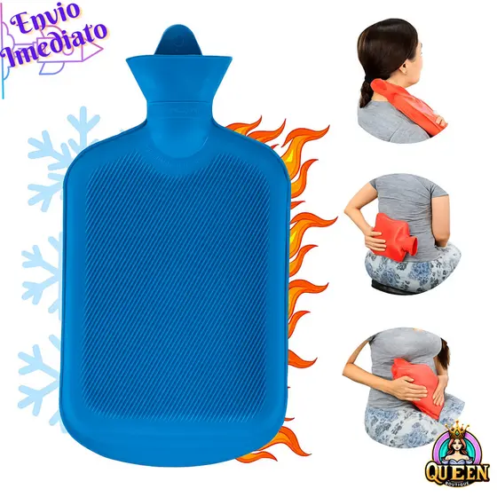 Bolsa Térmica de Borracha para Compressa – 500ml / 1L / 2L | Alívio de Dores, Cólica e Tensão – Bons Cheff