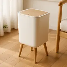 Lixeira moderna De Plástico Tampa Click de Pressão com vedação de odor 8L Cozinha Banheiro Escritório