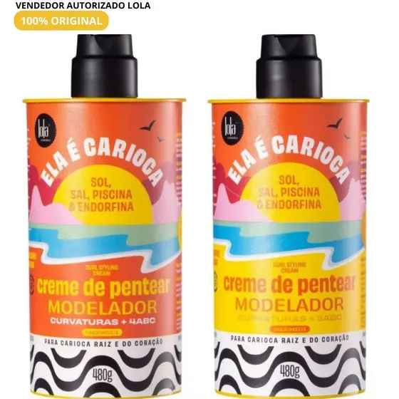 Creme de Pentear Lola Cosmetics Ela é Carioca 480g – Escolha Sua Versão (3ABC/4ABC)
