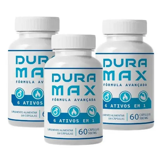 3x Dura Max Original Total 180 Cápsulas Sem Sabor