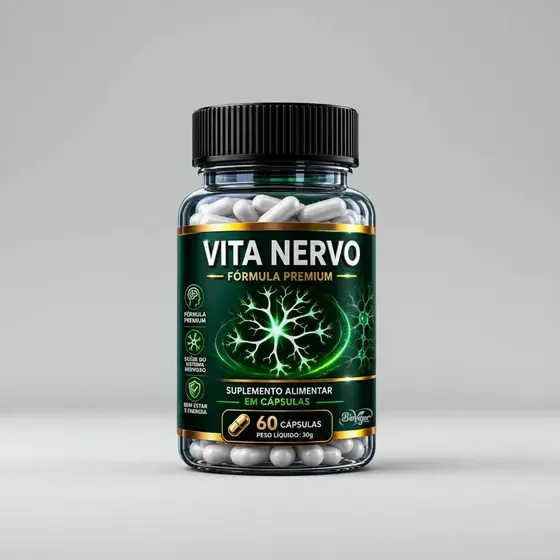 1x Vita Nervo 60 Caps Envio Hoje - Única Loja Oficial