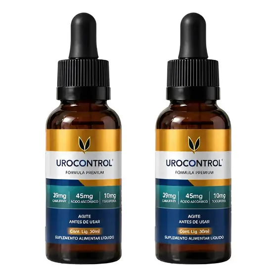 2x Urocontrol 30ml - Tratamento Para 2 Meses - Envio Hoje