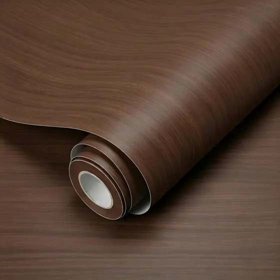 Papel Adesivo para envelopamento 5 Metros x 45cm Madeira Escura Marrom