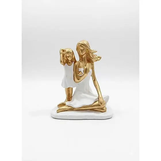 Escultura Mãe e Filha – Estátua Decorativa para Quarto e Sala Presente Especial