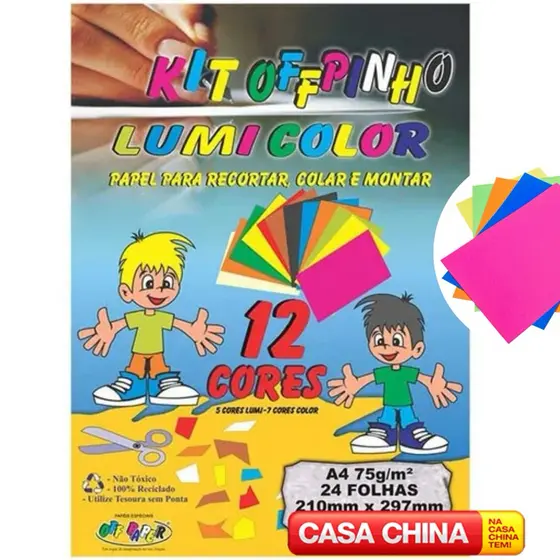 Papel Criativo A4 24 folhas