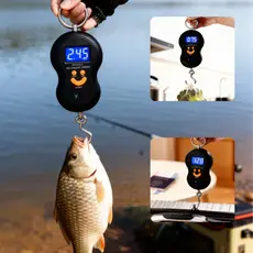 Balança Mala Digital Portátil Suspensa Mão Gancho 50 Kg / 12kg peixeira