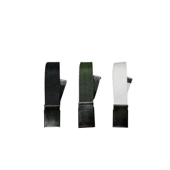 Kit3 Cinto Masculino Plus Size Tecido Nylon Resistente Fivela Grafite Básico Ajustável - Ravi