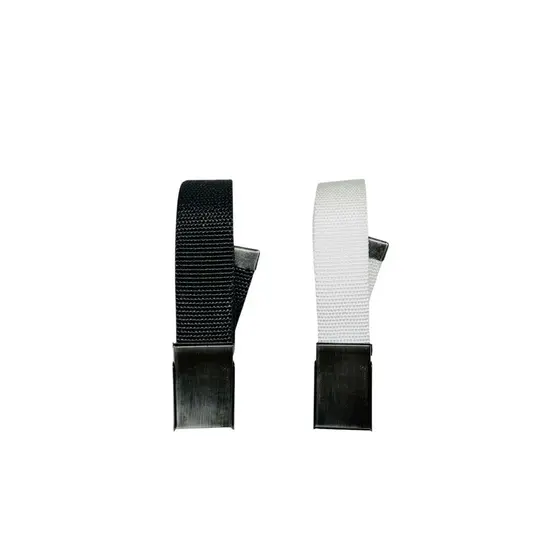 Kit2 Cinto Masculino Plus Size Básico Tecido Nylon Resistente Fivela Grafite Ajustável - Ravi