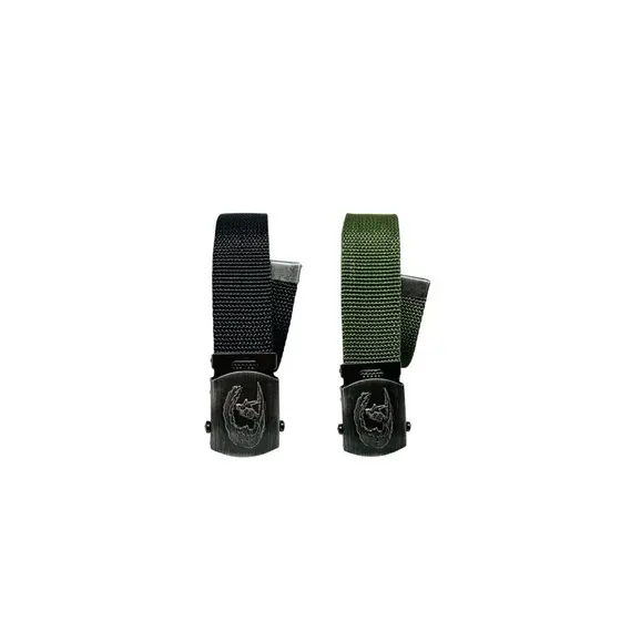 Kit2 Cinto Masculino Plus Size Personalizado Tecido Nylon Fivela Grafite Surf Ajustável - Tyson