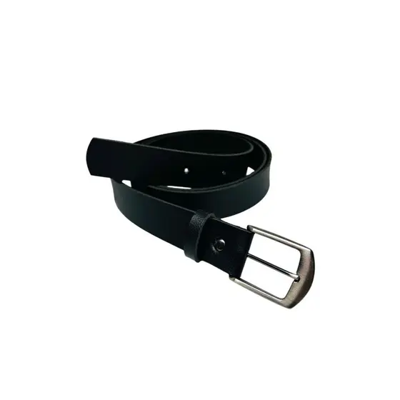 Cinto Masculino Elegante Casual Couro Sintético Fivela Grafite Simples Plus Size Básico - Henry
