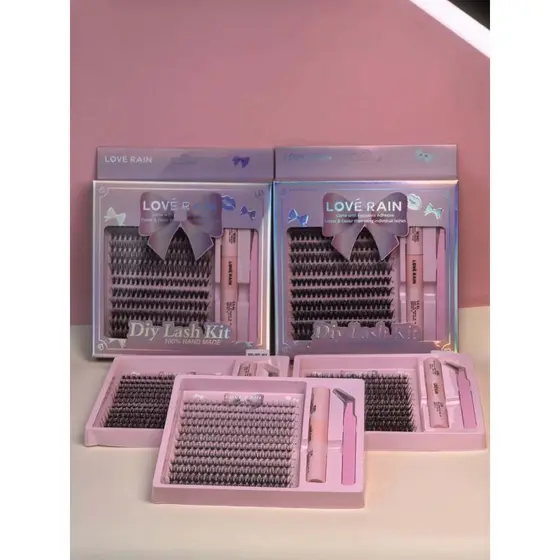 240 Kit extensão de cílios tufinho Lash iniciante diy -MIX 9-14MM
