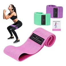 Kit 3 Faixa Elastica Hip Band Treino Academia Exercício Fit