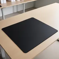Mouse Pad Gamer Liso Preto Pequeno 23x17 Base Durável