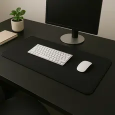 Mouse Pad Médio 40x30 Liso Antiderrapante Gamer Speed  Preto Liso Deskpad