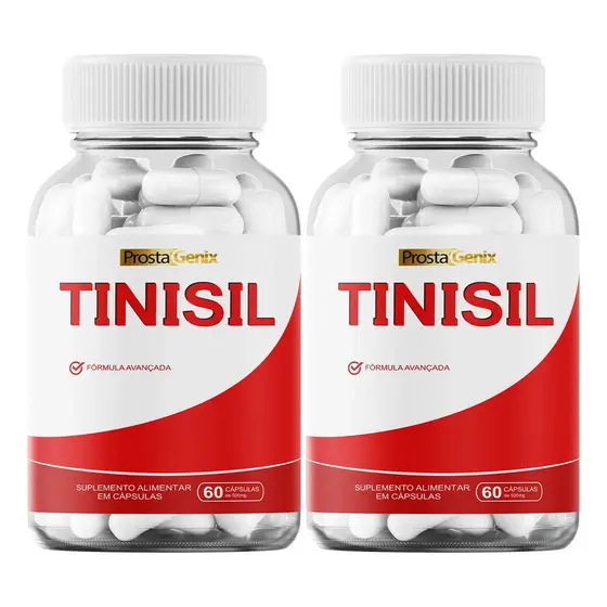 2x Tinisil Original 60 Cáps - Auxilia No Zumbido | Envio Ime