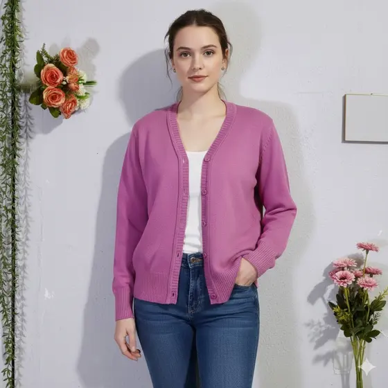 CASACO Cardigan Feminino Casaquinho Suéter  trico De Frio Botões Feminina Inverno  cardigan  LISA