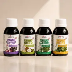 Kit 4 Óleos vegetais Capilares 60ml Protect Hair - Alecrim, Uva, Coco e Rícino
