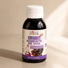 Óleo Vegetal Semente de Uva 60ml para umectação capilar Protect Hair