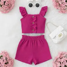 Conjunto infantil Tecido Canelado Fresquinho e Estiloso