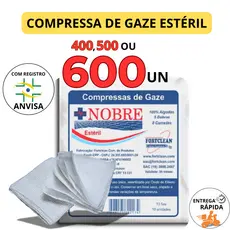 600un Compressa Gaze Estéril Hidrófila 13 Fios Primeiros Socorros 40 50 Ou 60 Pacotes Gaze Curativo