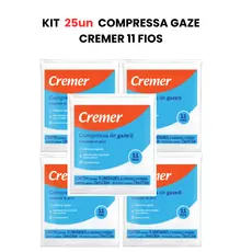 Kit 25un Compressa Gaze Cremer 11 Fios