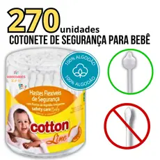 Cotonete Hastes Flexíveis De Segurança Bebê 270un