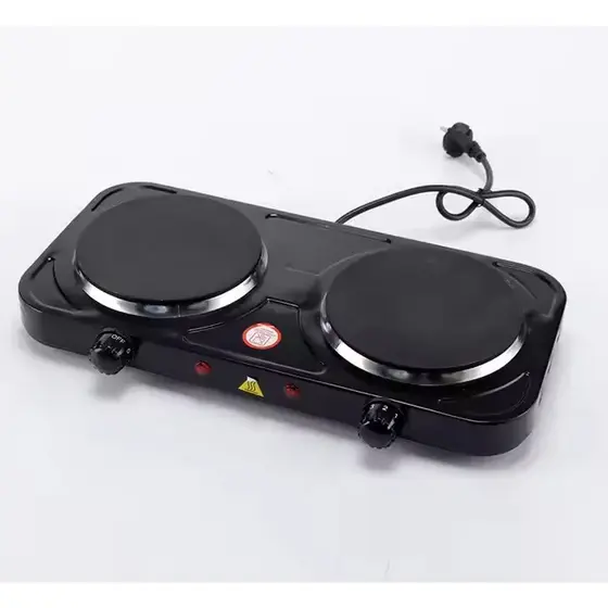 Fogareiro Chapa  Elétrico 2 Bocas 2500W Cooktop 110V- 220V