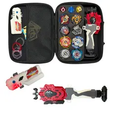 Kit Piões Completo com 8 Piões + Lançador Dupla Rotação e Maleta