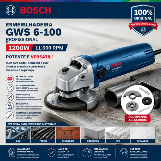 Bosch esmerilhadeira lixadeira 220v 1000W lixadeira 110v esmerilhadeira Angular serra Original 100%