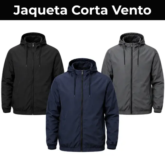 Jaqueta Corta Vento Masculina Lisa Leve Secagem Rápida Blusa Com Capuz Impermeável Repelente A Água Agasalho