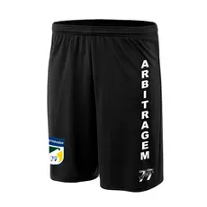 Shorts Calção Árbitro Futebol Esporte Juiz Profissional