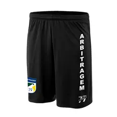 Shorts Calção Árbitro Cordão Futebol Esporte Profissional